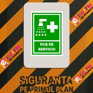 Indicator Semn pentru dus de serviciu, Sticker autocolant - Img 3