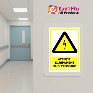 Indicator Semn pentru echipament sub tensiune, Sticker autocolant - Img 5