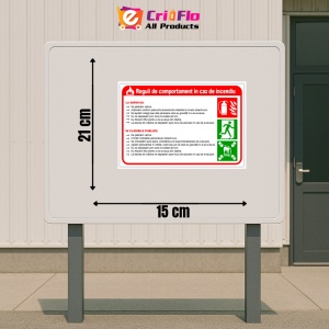Indicator Semn pentru extinctor, Sticker autocolant - Img 2