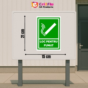 Indicator Semn pentru fumatul permis, Sticker autocolant - Img 2