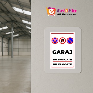 Indicator Semn pentru garaj nu parcati nu blocati, Sticker autocolant - Img 4