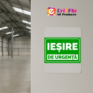 Indicator Semn pentru iesire de urgenta, Sticker autocolant - Img 4