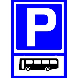Indicator Semn pentru parcare autobuz, Sticker autocolant