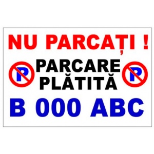 Indicator Semn pentru parcare nu parcati parcarea platita, Sticker autocolant