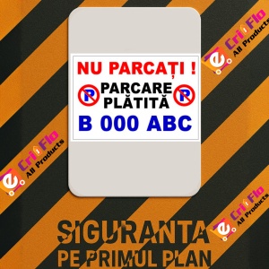 Indicator Semn pentru parcare nu parcati parcarea platita, Sticker autocolant - Img 3