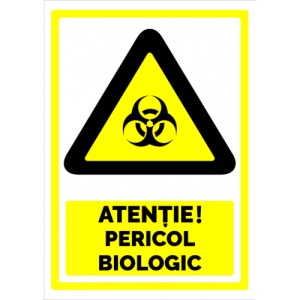 Indicator Semn pentru pericol biologic, Sticker autocolant