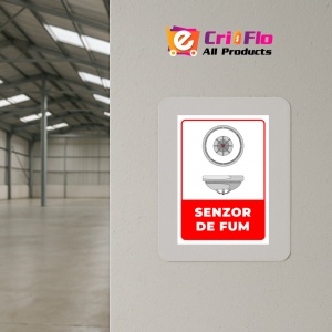 Indicator Semn pentru senzor de fum, Sticker autocolant - Img 4