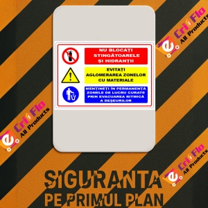 Indicator Semn pentru stingator si hidranti, Sticker autocolant - Img 3