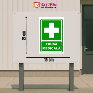 Indicator Semn pentru trusa medicala, Sticker autocolant - Img 2