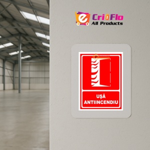 Indicator Semn pentru usa antiincendiu, Sticker autocolant - Img 4