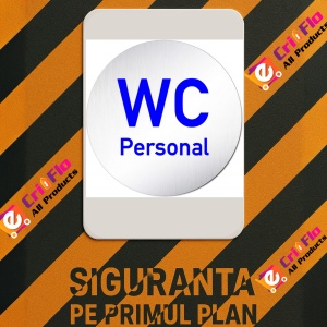 Indicator Semn pentru wc personal, Sticker autocolant - Img 3