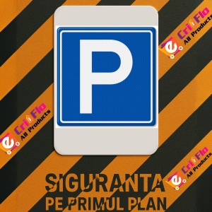 Indicator Semn rutier de circulatie parcare, Sticker autocolant - Img 3