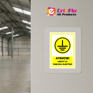 Indicator Semn tablou sub tensiune, Sticker autocolant - Img 4