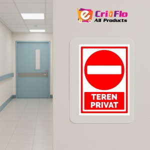 Indicator Semn teren privat, Sticker autocolant - Img 5