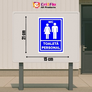Indicator Semn toaleta personal, Sticker autocolant - Img 2
