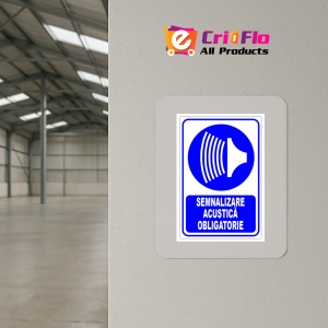 Indicator Semnalizare acustica obligatorie, Sticker autocolant - Img 4
