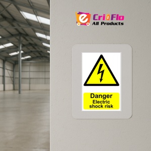 Indicator Sign danger electric shock risk, Sticker autocolant - Img 4
