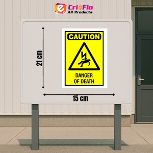 Indicator Sign danger of death, Sticker autocolant - Img 2