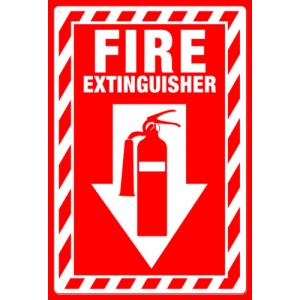 Indicator Sign extinguisher, Sticker autocolant