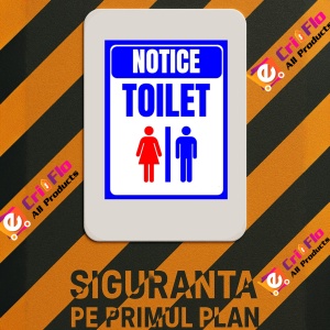 Indicator Sign notice toilet, Sticker autocolant - Img 3
