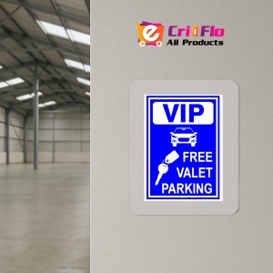 Indicator Sign vip free valet parking, Sticker autocolant - Img 4