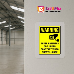 Indicator Sign warning these premises are under constant video surveillance, Sticker autocolant - Img 4