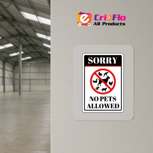 Indicator Sorry No Pets Sign, Sticker autocolant - Img 4