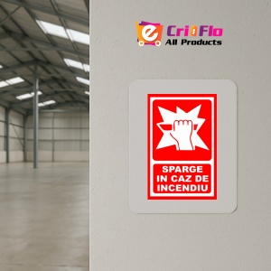 Indicator Sparge in caz de incendiu, Sticker autocolant - Img 4