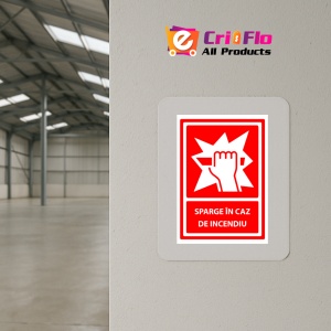 Indicator Sparge in caz de incendiu v1, Sticker autocolant - Img 4