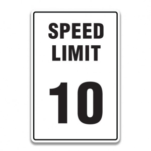 Indicator Speed Limit 5 MPH Sign, Sticker autocolant