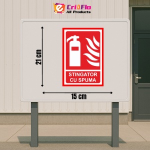 Indicator Stingator cu spuma, Sticker autocolant - Img 2