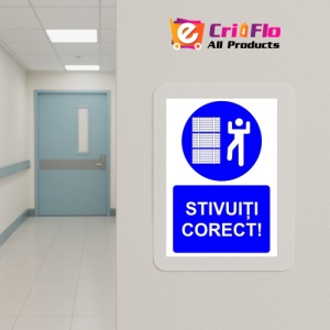 Indicator Stivuiti corect indicator de obligativitate, Sticker autocolant - Img 5