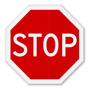 Indicator Stop Oprire inainte de drumul prioritar, Sticker autocolant
