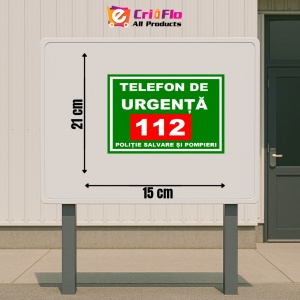 Indicator sunati la 112 daca sunteti intr-o situatie de urgenta, Sticker autocolant - Img 2