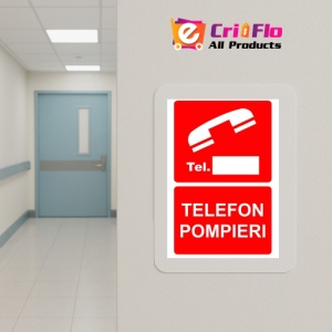 Indicator Telefon pompieri PSI autoadeziv sticker autocolantSticker autocolant - Img 5