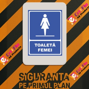 Indicator Toaleta femei (2), Sticker autocolant - Img 3