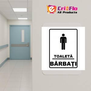 Indicator Toaleta pentru barbati, Sticker autocolant - Img 5