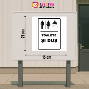 Indicator Toalete si dus, Sticker autocolant - Img 2