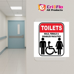 Indicator Toilets male female disabled facilities, Sticker autocolant - Img 5