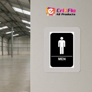 Indicator Toilets men sign, Sticker autocolant - Img 4