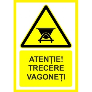 Indicator Trecere vagoneti, Sticker autocolant