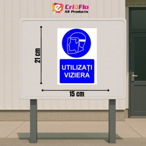 Indicator Utilizati viziera indicator de obligativitate, Sticker autocolant - Img 2