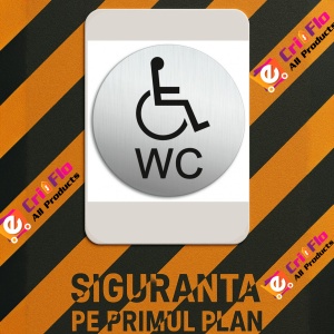 Indicator WC Toaleta pentru toaleta Handicap, Sticker autocolant - Img 3