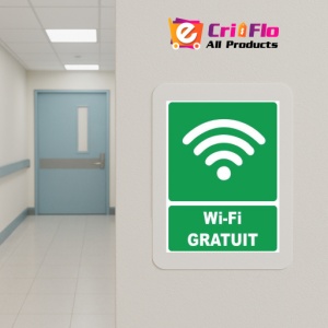 Indicator Wifi gratuit, Sticker autocolant - Img 5