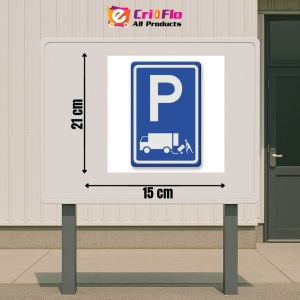 Indicator Zona de parcare pentru incarcare si descarcare, Sticker autocolant - Img 2