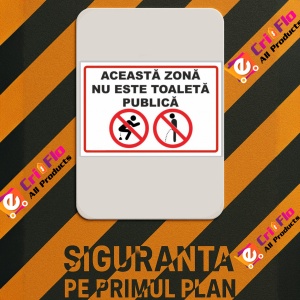 Indicator Zona nu este toaleta publica, Sticker autocolant - Img 3