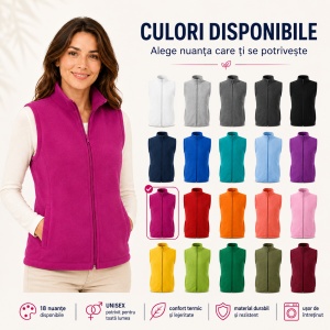 Jachetă Damă Unisex Polar Fleece cu Fermoar Malfini Next 518 – 280 g/m²