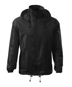Jacheta de protectie impotriva vantului unisex de culoare negru