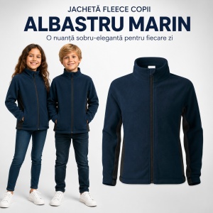 Jachetă Fleece Copii Tip Bluză Hanorac cu Fermoar, Călduroasă și Moale – Frosty 529 - Img 11