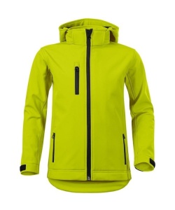 Jacheta softshell pentru copii de culoare galben lime